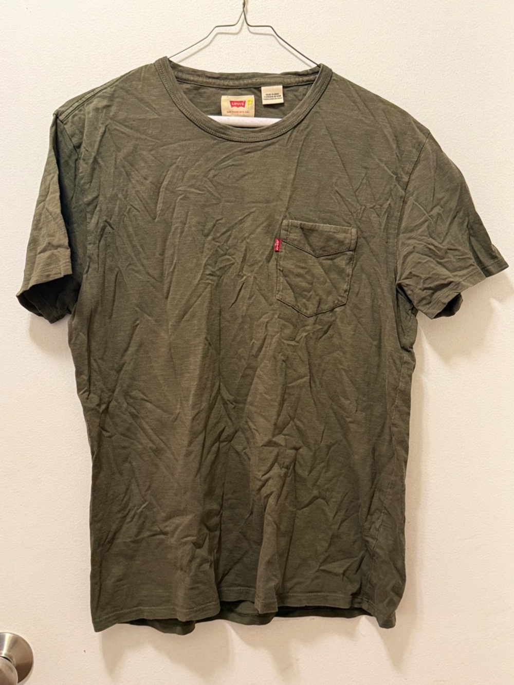 Levi's Olive Green Short Sleeve Pocket Tee